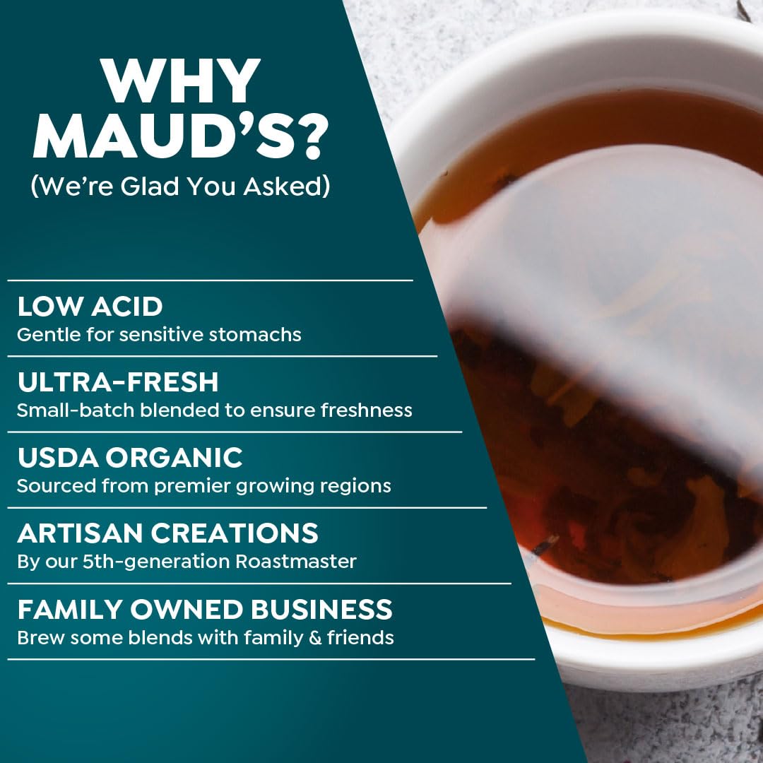 Maud's cinnamon black tea pods offer bold, cozy brews