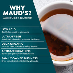 Maud's cinnamon black tea pods offer bold, cozy brews