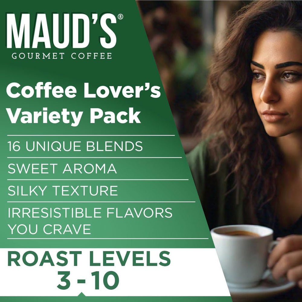 Maud's pods compatible with most Keurig brewers for quick coffee.