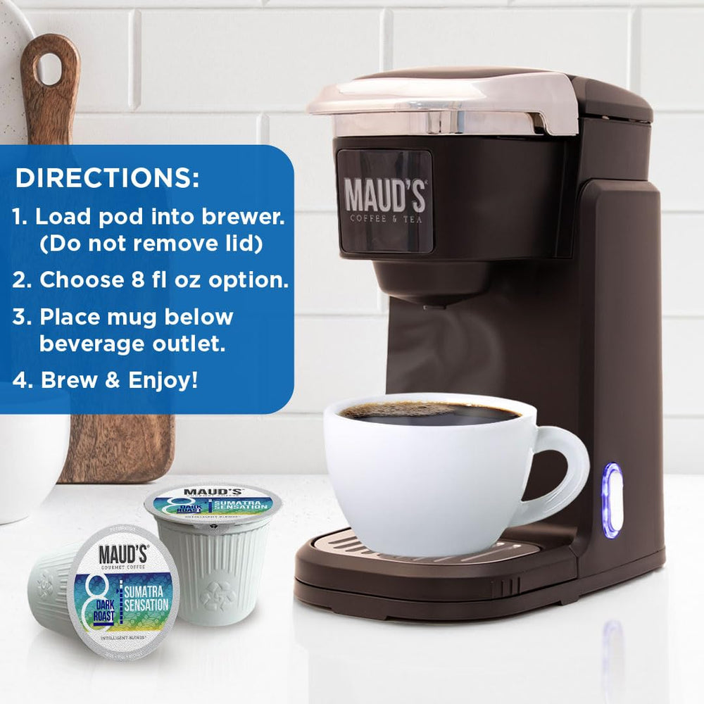 Maud's cozy morning ritual cup promotes a comforting start.