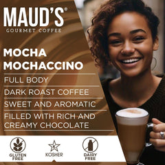 Maud's Dairy-free coffee pods offering full flavor without dairy.