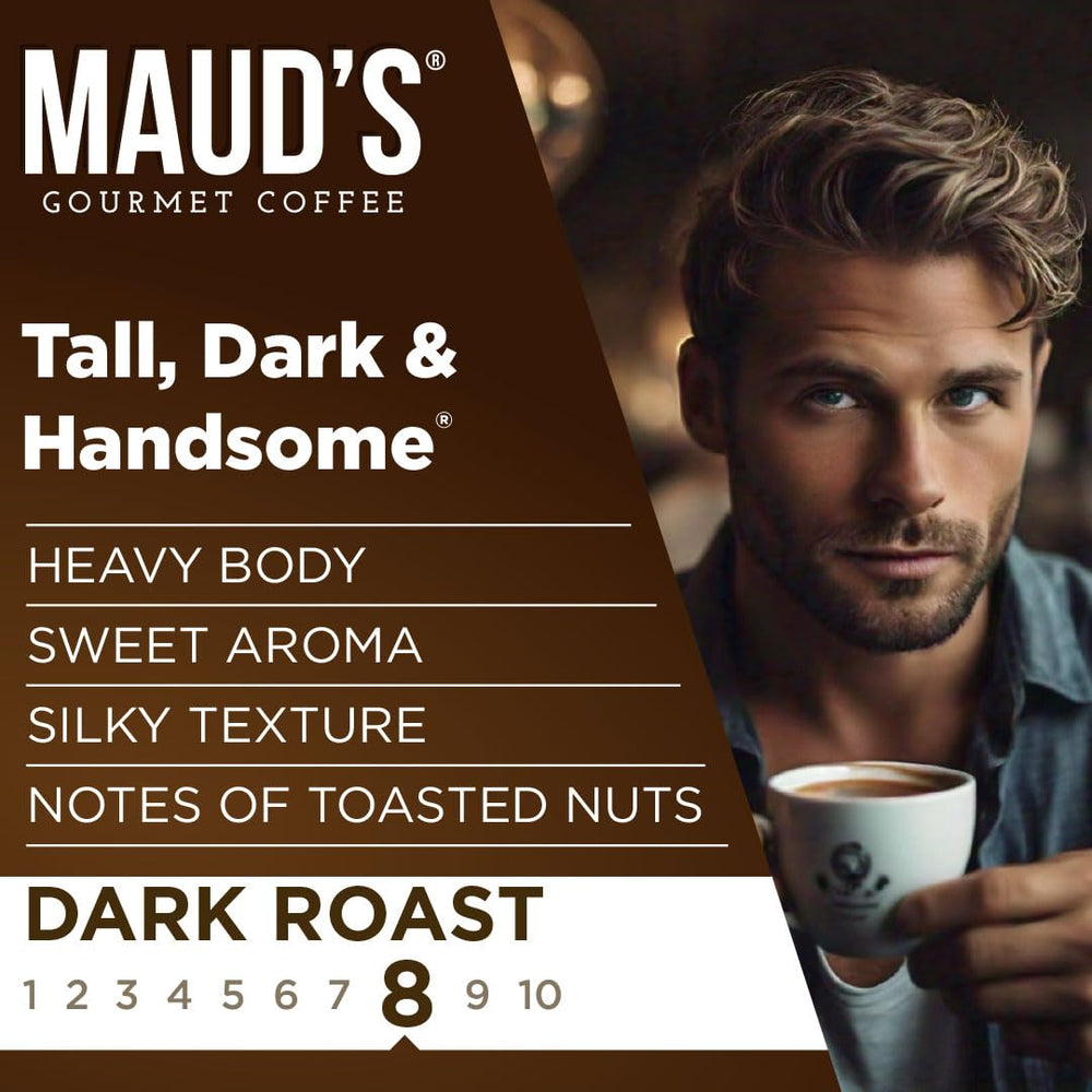 Maud's brew in a steaming cup shows rich aroma and full body.