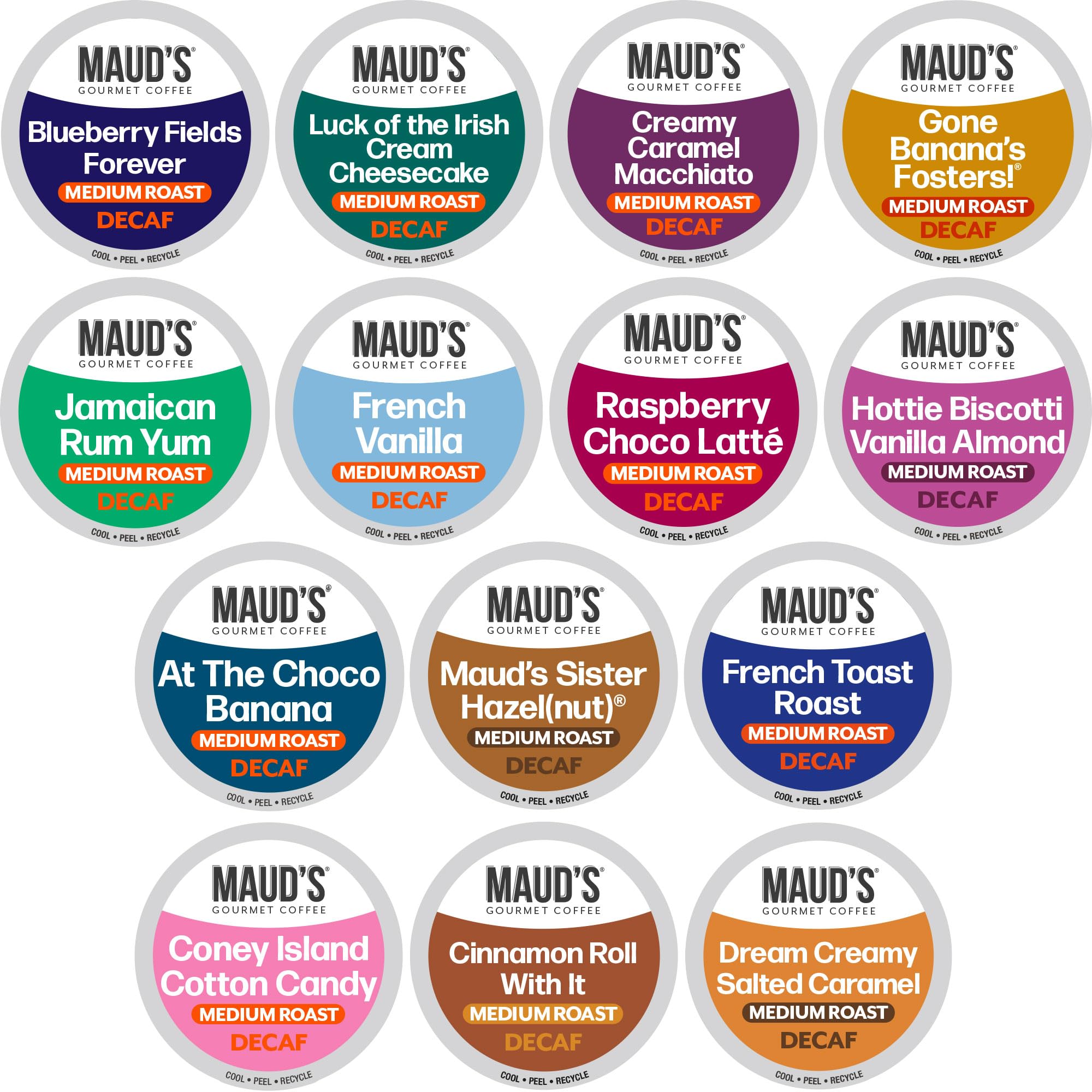 Maud's Decaf Blueberry Pod for Keurig – fruity aroma for a soothing morning cup.
