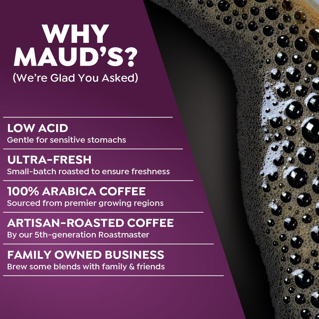 Maud's Decaf Choco-Banana Pod – bold chocolate banana flavor.