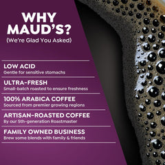Maud's Decaf Choco-Banana Pod – bold chocolate banana flavor.