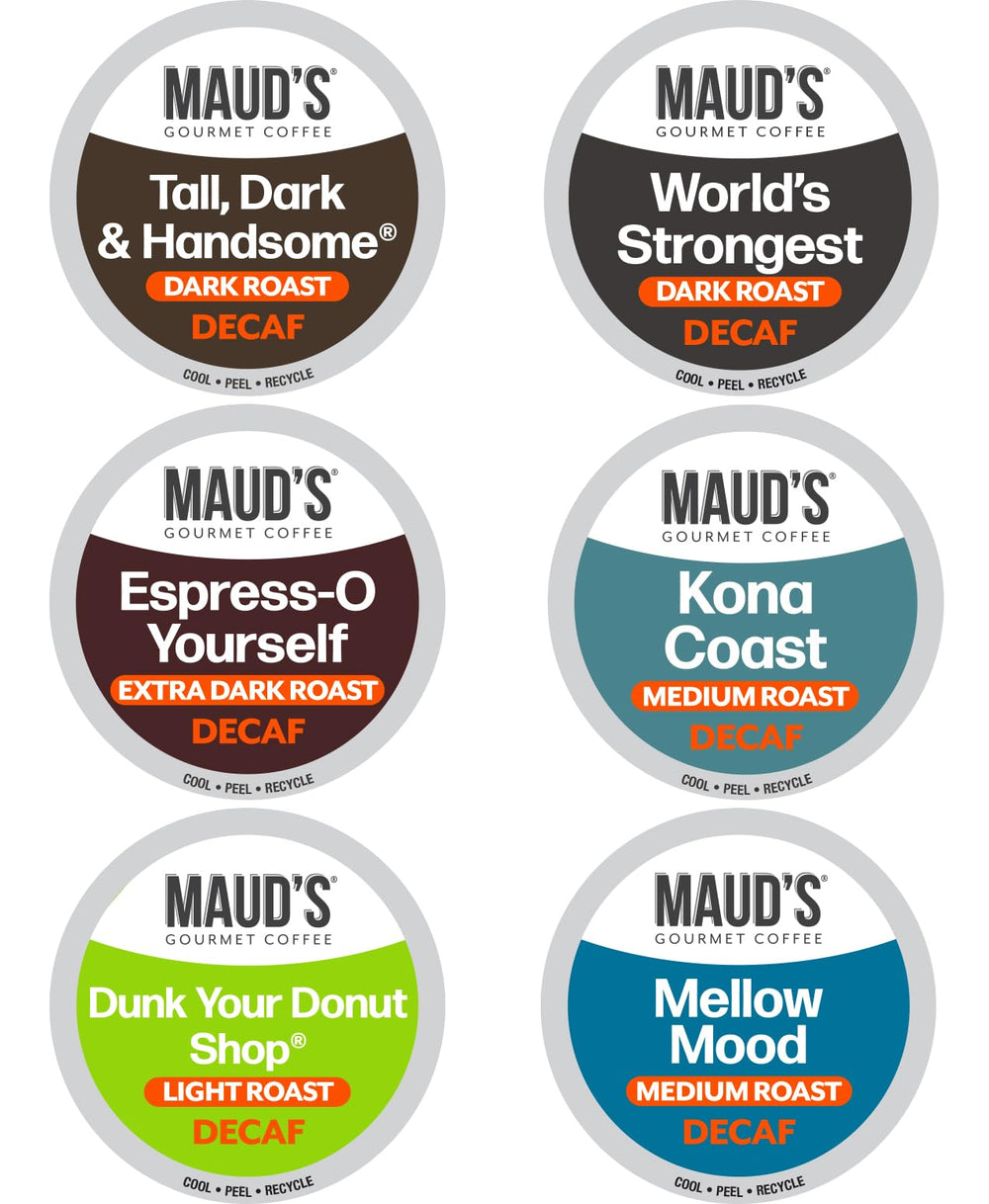 Maud's Decaf Tall pod for a smooth evening brew with rich aroma