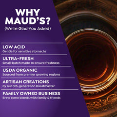 Maud's ethically sourced tea leaves in a pod offer consistent flavor