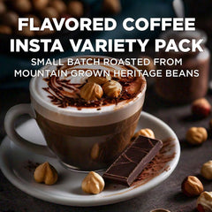 Maud's Raspberry flavor instant coffee – fruity twist for hot or iced brews.