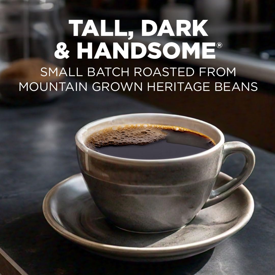 Maud's instant coffee cup shown hot, perfect for fast daily brew.