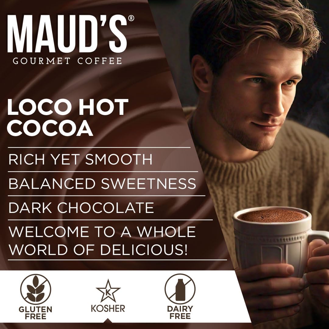 Maud's Keurig-compatible hot chocolate pod for convenient brewing.
