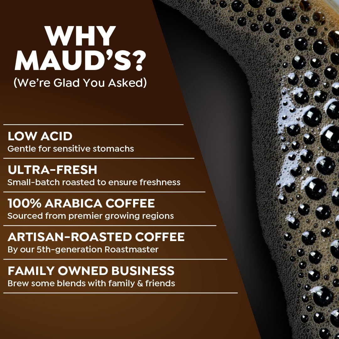 Maud's Keurig-compatible pods fit most single-serve brewers.
