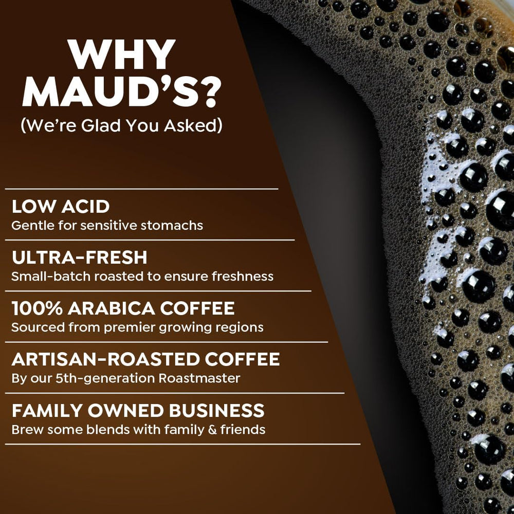 Maud's Keurig-compatible pods fit most single-serve brewers.