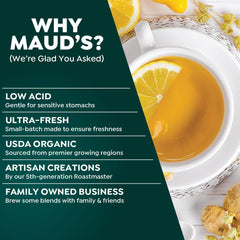 Maud's Keurig-compatible pods provide effortless single-serve convenience.