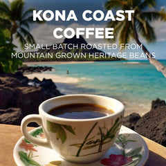 Maud's Kona pods in cup for quick single-serve convenience
