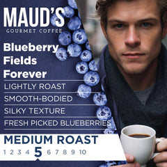 Maud's medium roast pods being dispensed to show easy brewing.