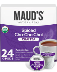 Maud's Organic Chai Tea Pods close-up of spices for a bold cafe-quality morning brew