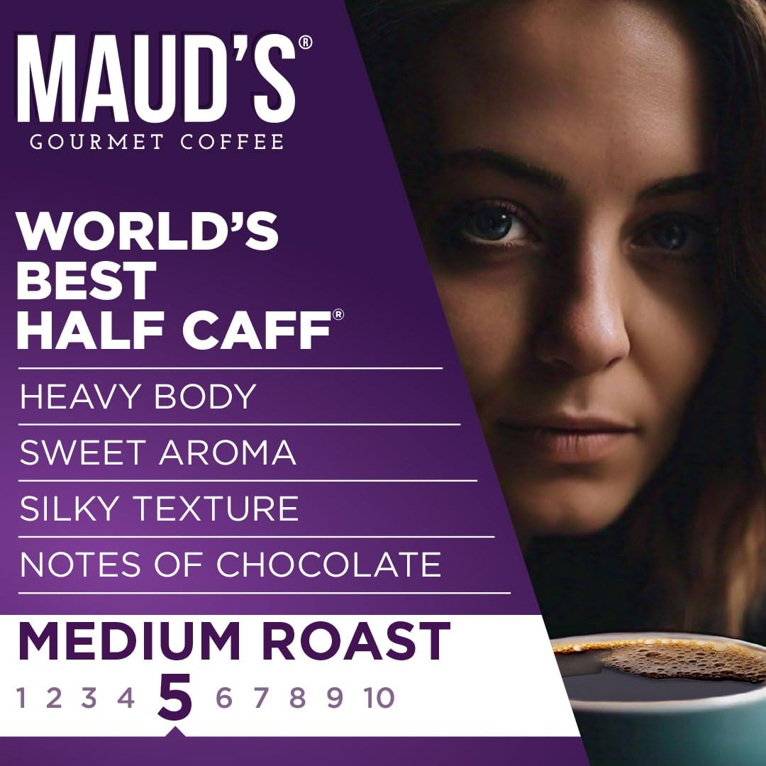 Maud's pod in Keurig machine for quick mornings