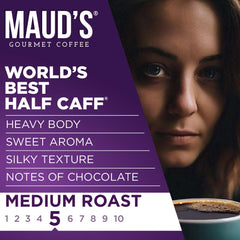 Maud's pod in Keurig machine for quick mornings
