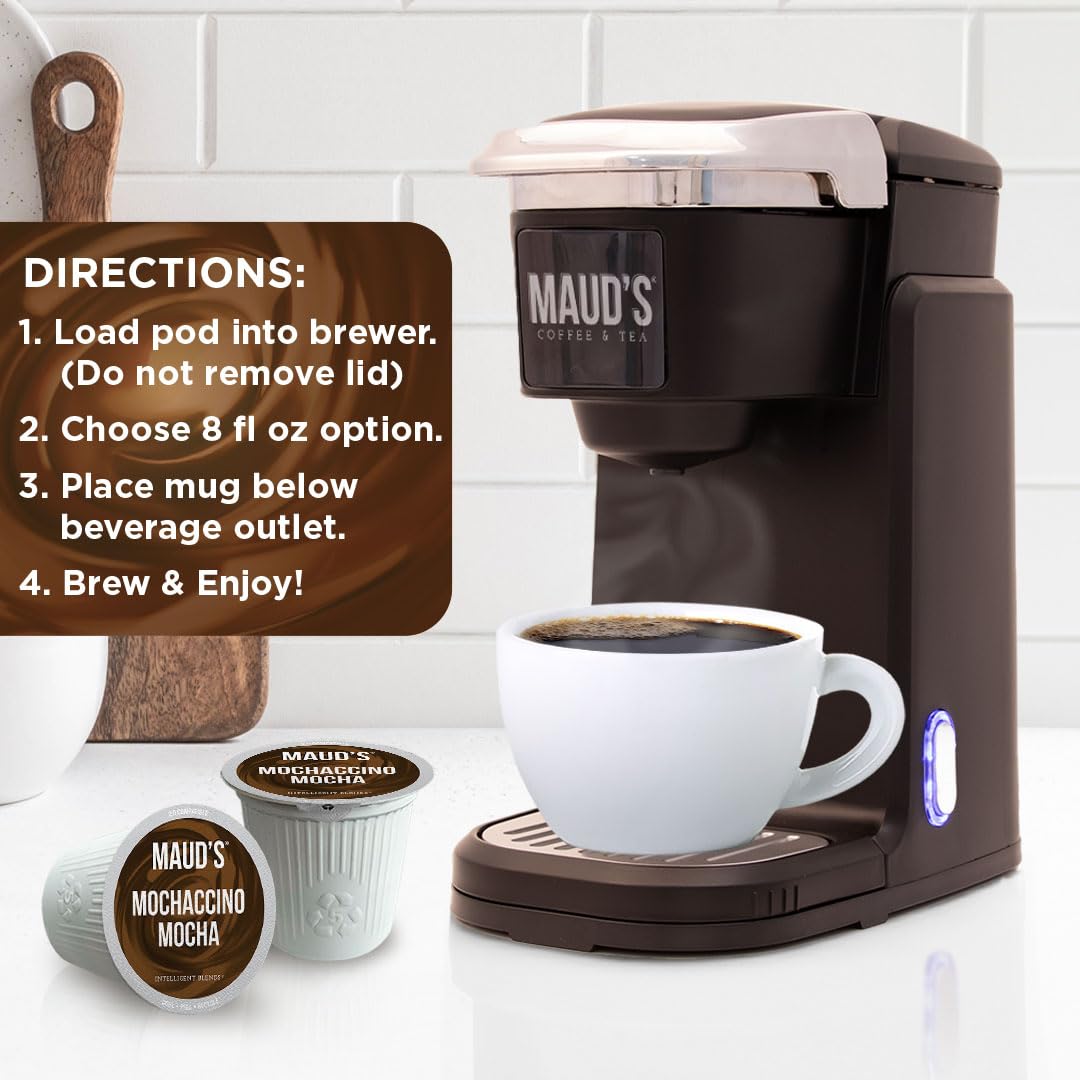 Maud's solar energy roasted beans highlight sustainability and aroma in every cup.