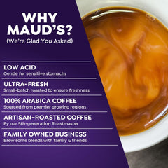 Maud's sustainable solar-powered facility underscores ethical sourcing and responsible production.