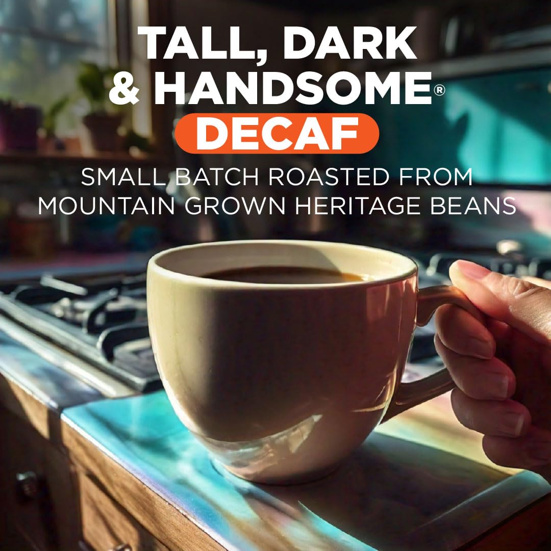 Maud's Tall Dark Handsome cup highlights deep aroma for a satisfying cup.