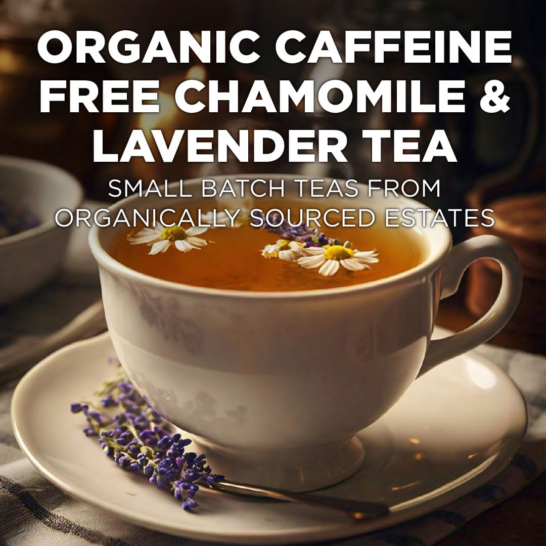 Maud's tea pods brewing into a cup, inviting floral aroma and gentle relaxation.