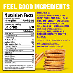MAVERICKS cheddar crackers closeup highlights premium ingredients and savory cheddar aroma.