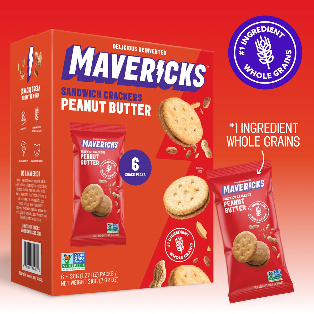 MAVERICKS on-the-go snack cup illustrates travel-friendly snacking option.