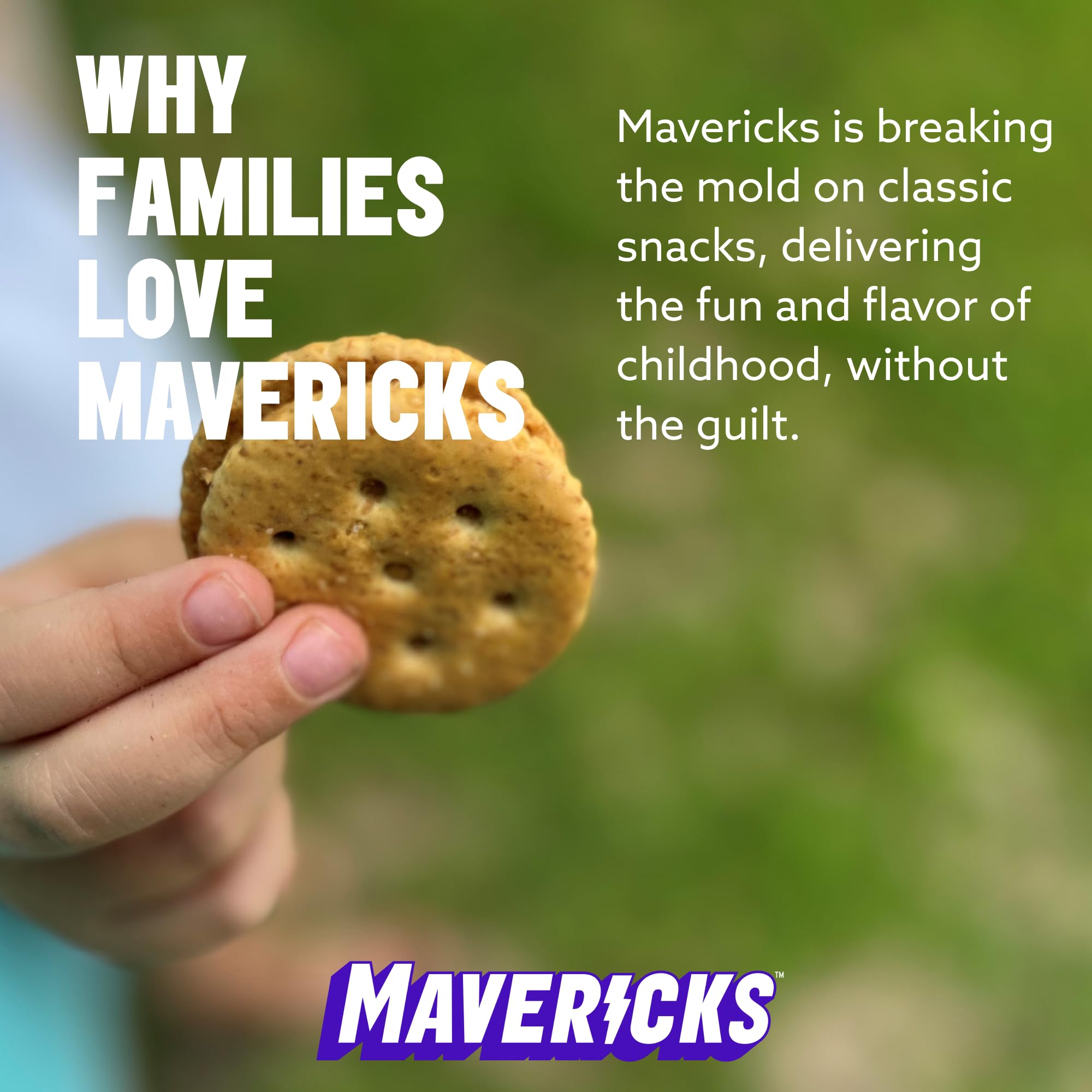 MAVERICKS serving idea on plate pairs crackers with fruit or dips.