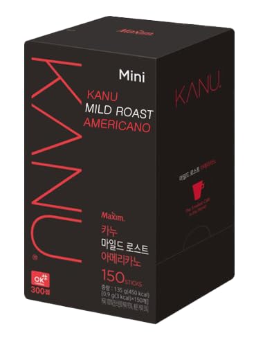 Maxim Kanu mini mild roasted Americano coffee box front for quick beverages