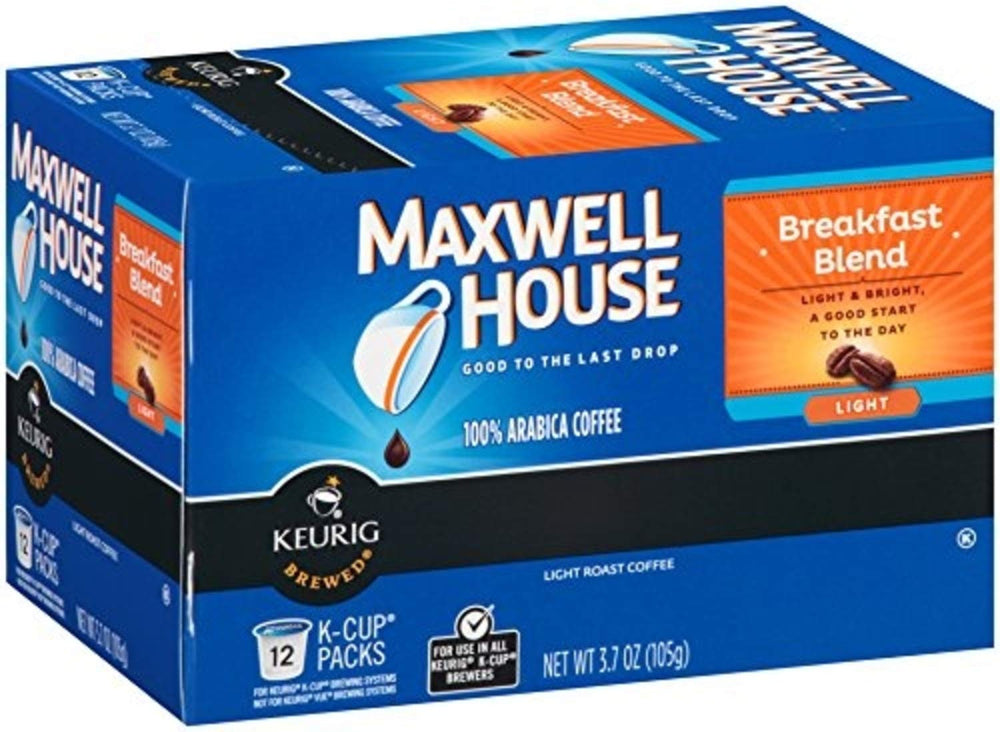 MAXWELL HOUSE Breakfast Blend K-Cup pod, consistent flavor in every brew.