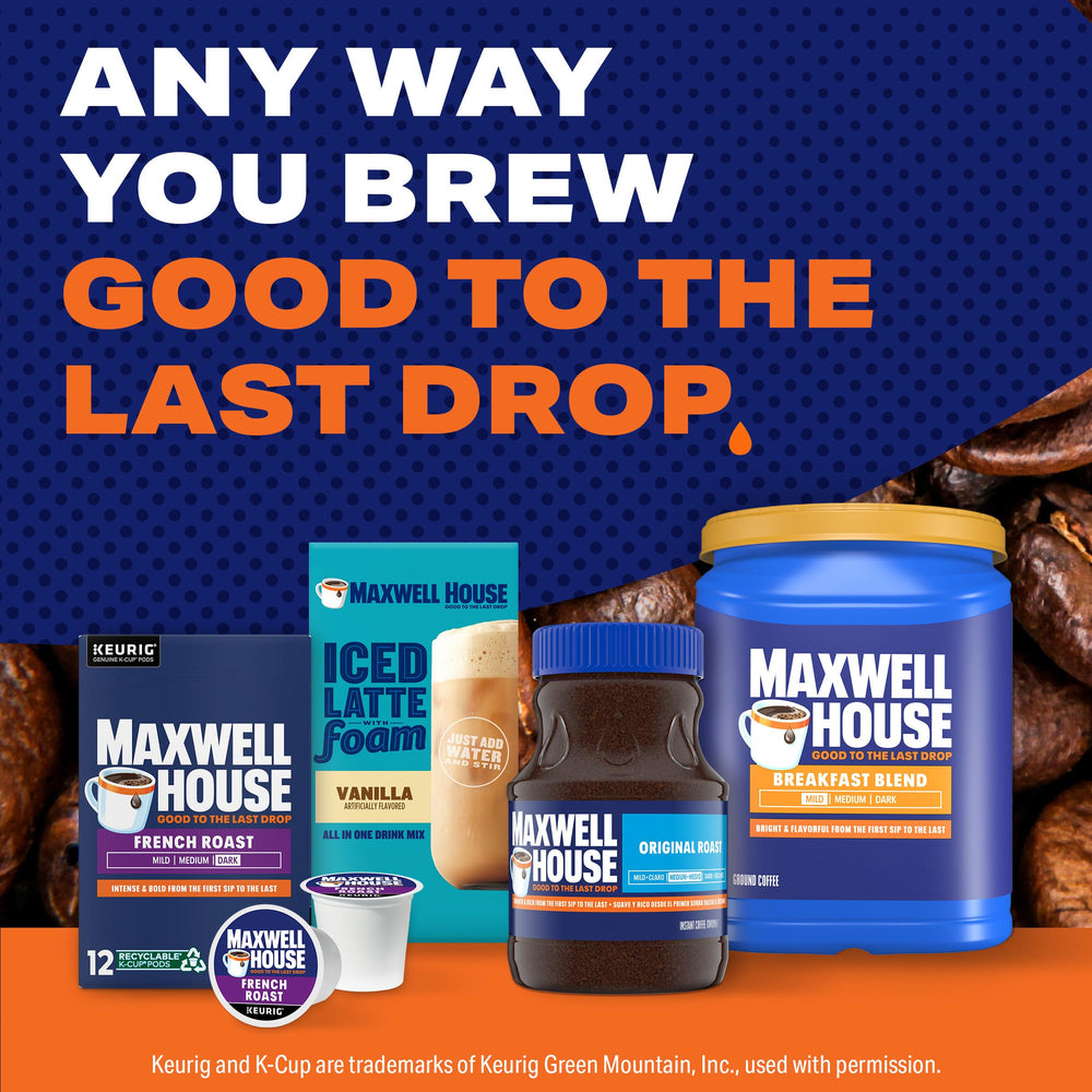 Maxwell House Breakfast Blend fuels your mornings with steady momentum