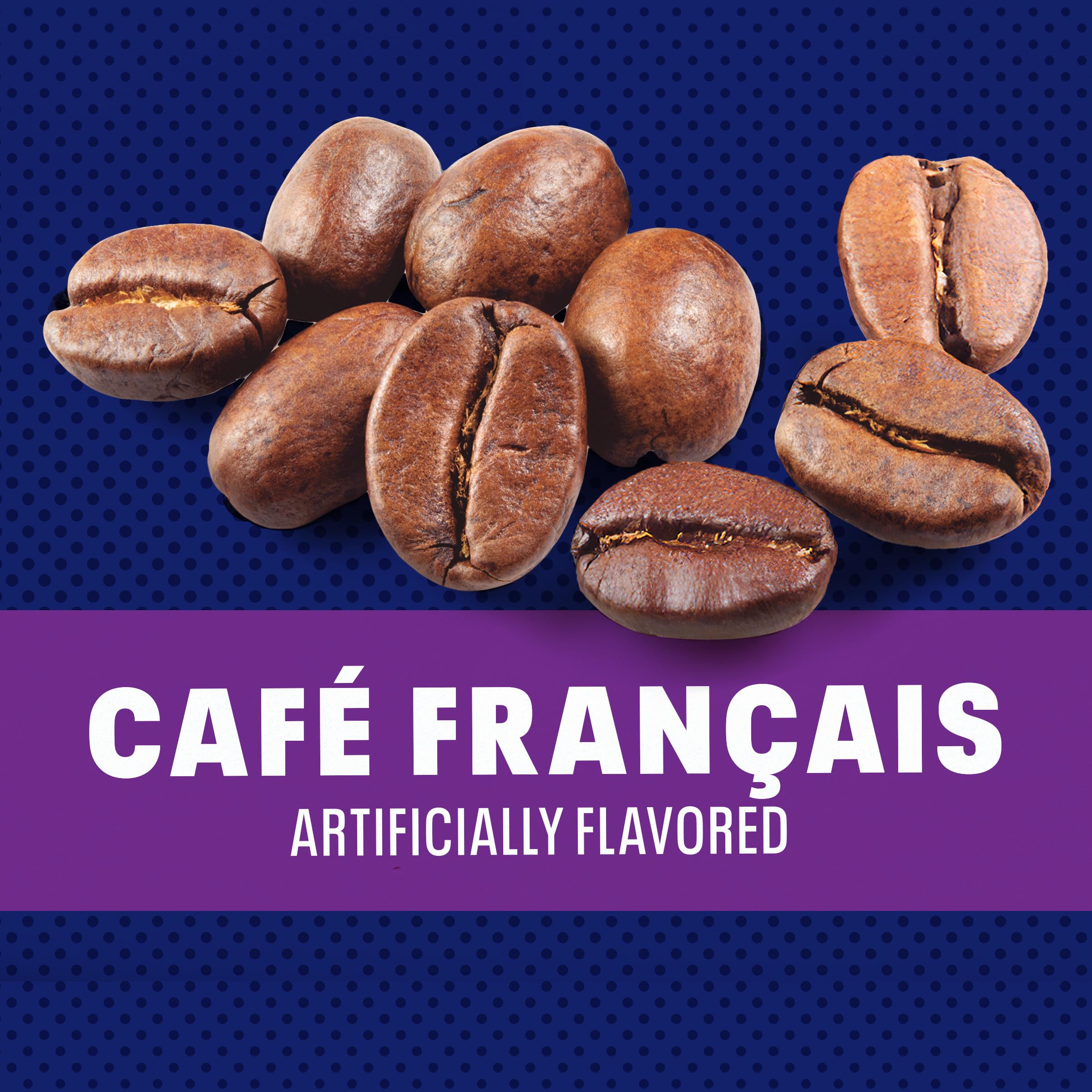 Maxwell House Cafe Francais mix dissolving smoothly in hot water