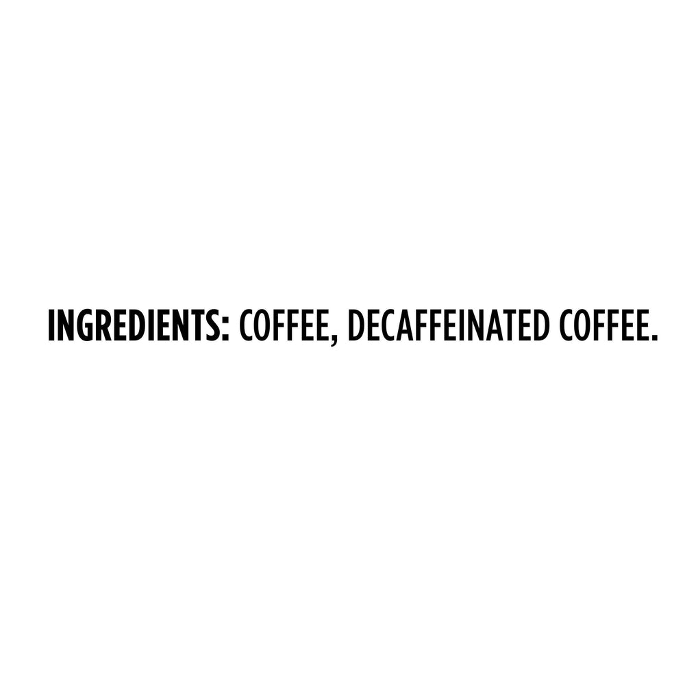 Steaming Maxwell House Half Caff Original cup highlights aroma for comfort