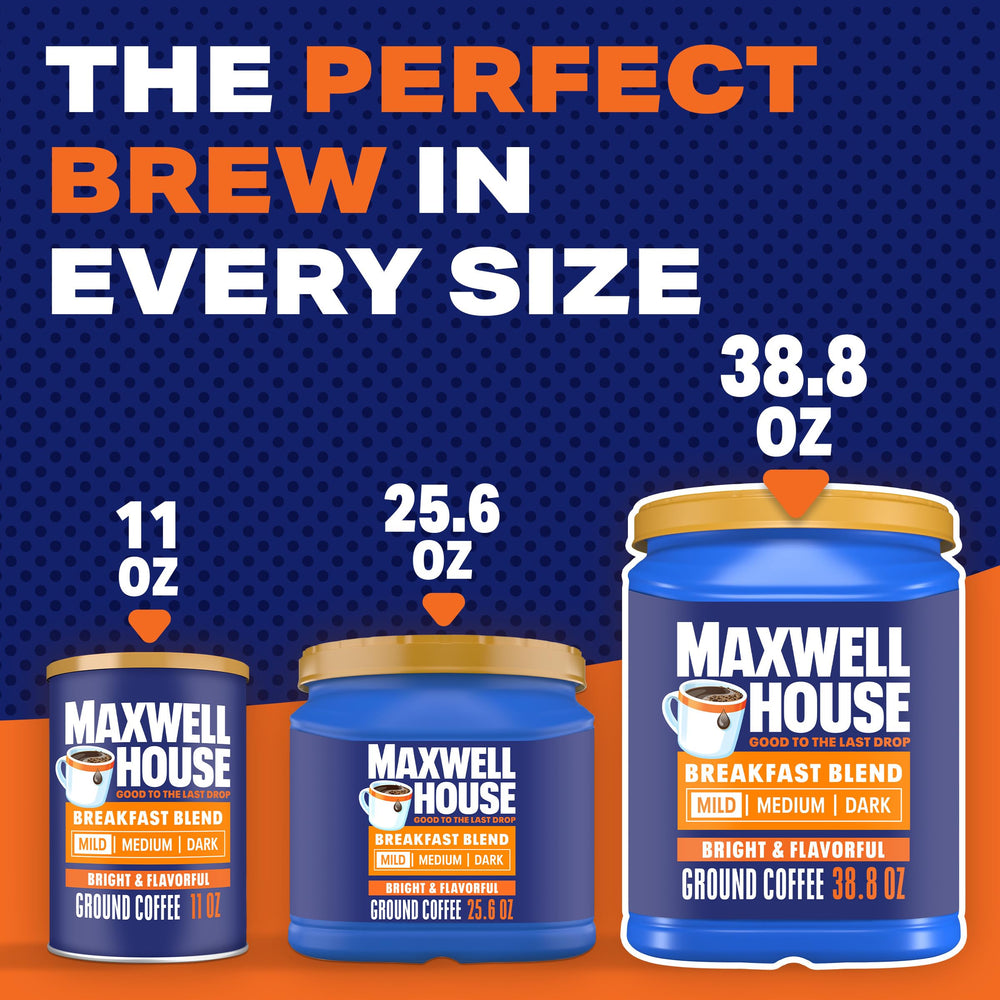 Maxwell House Kosher-certified ground coffee for mindful breakfast moments