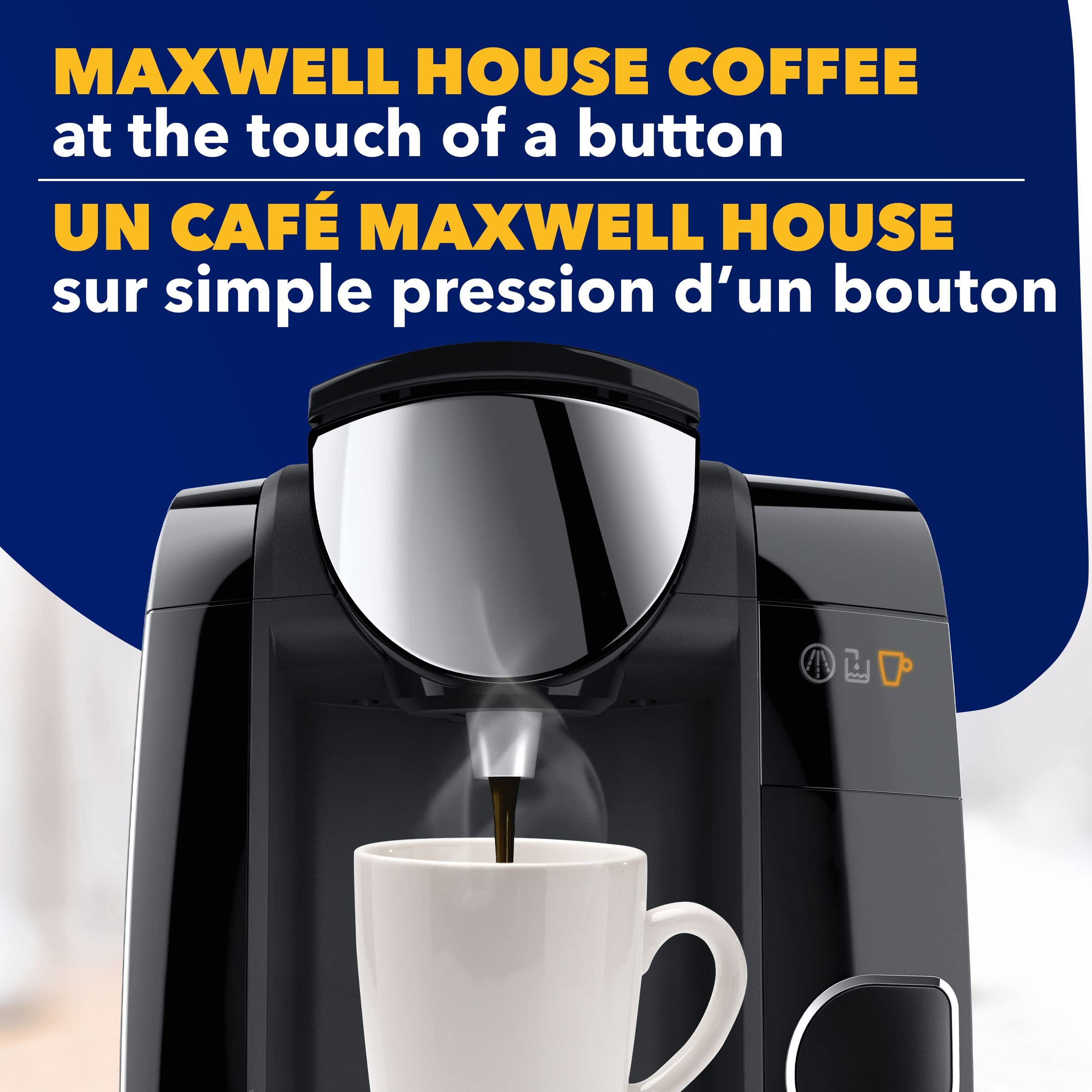 Aroma shot of Maxwell House Morning Blend signaling inviting scent