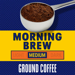 Steaming cup of Maxwell House Morning Boost after a smooth drip brew