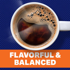 Close-up of Maxwell House Morning Boost beans before grinding