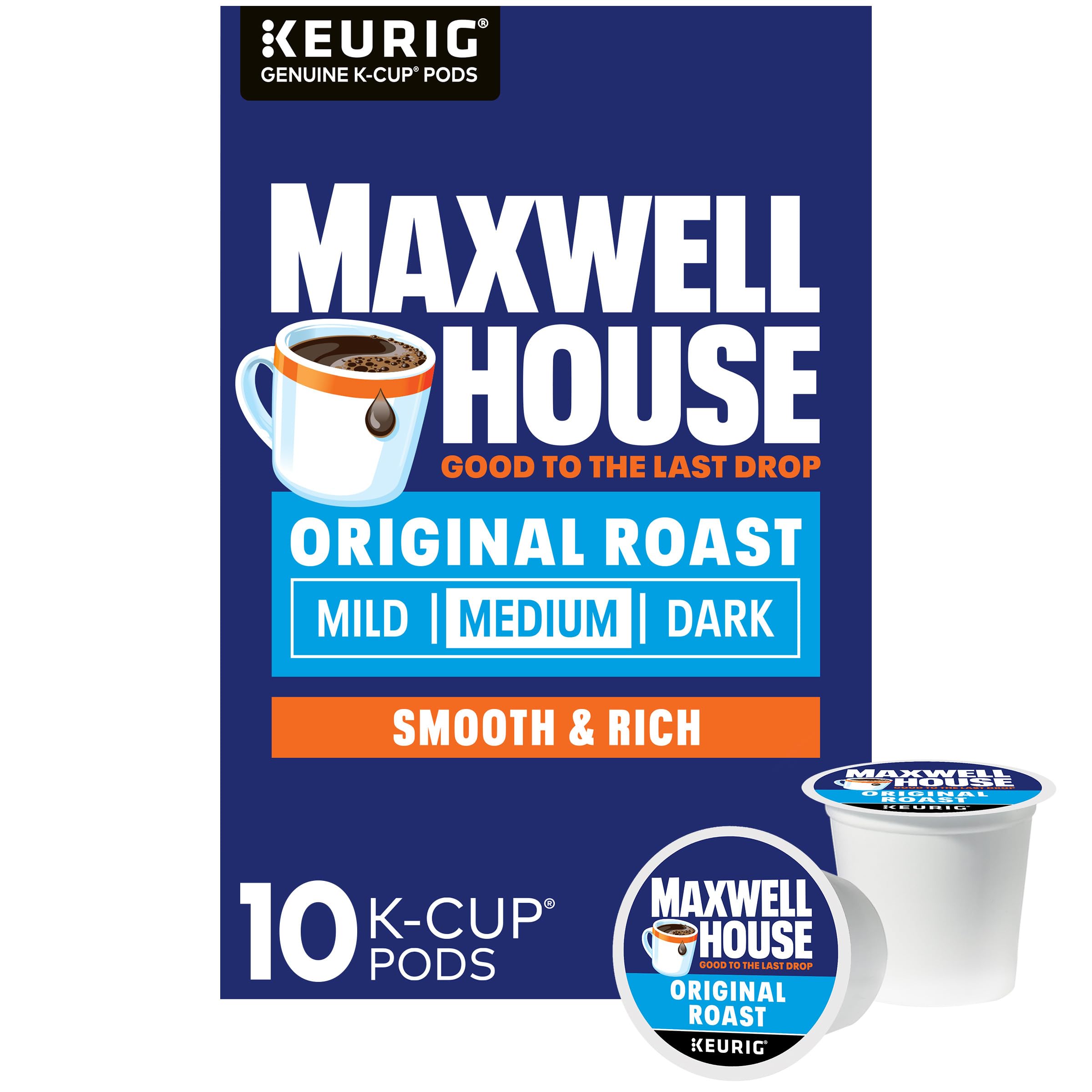 MAXWELL HOUSE Original Roast box front, a reliable morning start.