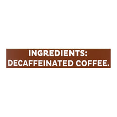 Close-up of the screw-top lid sealing Sanka decaf aroma.