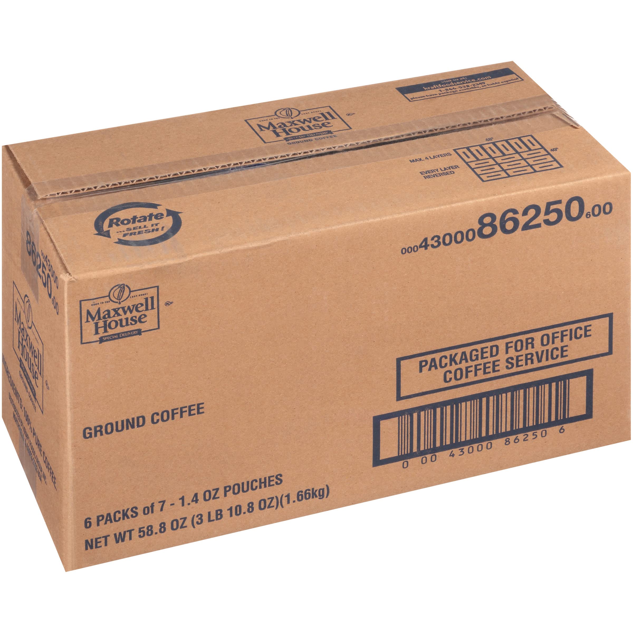 Ground coffee bags from Maxwell House Special Delivery lineup