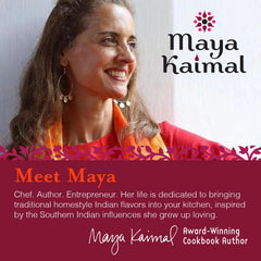 Maya Kaimal Everyday Dal cooked dish serving showcases vibrant, comforting dal bowls.