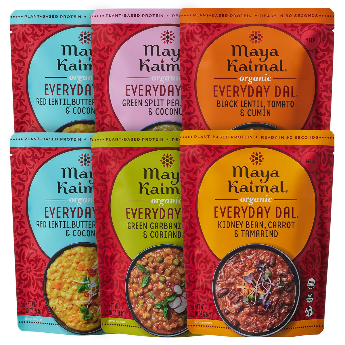 Maya Kaimal red lentil dal pouch for quick, comforting weeknight meals.