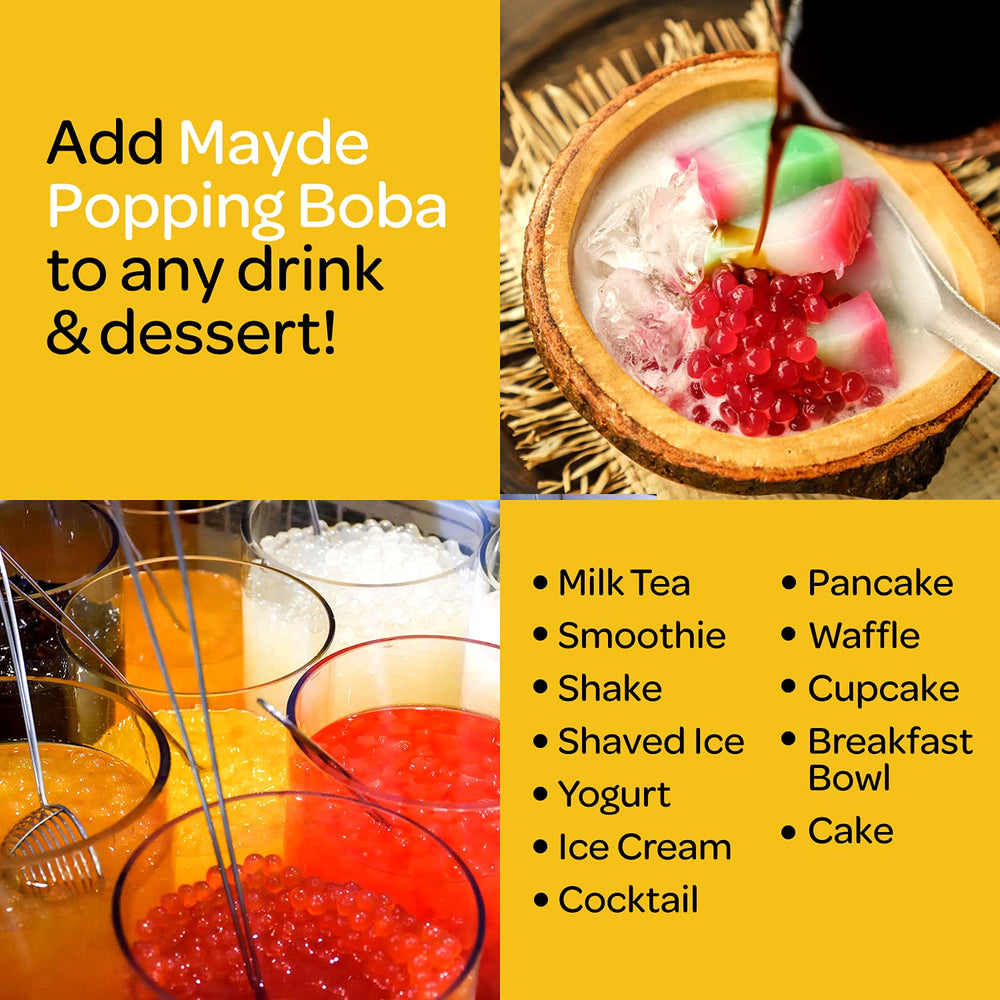 Mayde DIY bubble tea pearls: perfect for customizing home beverages.