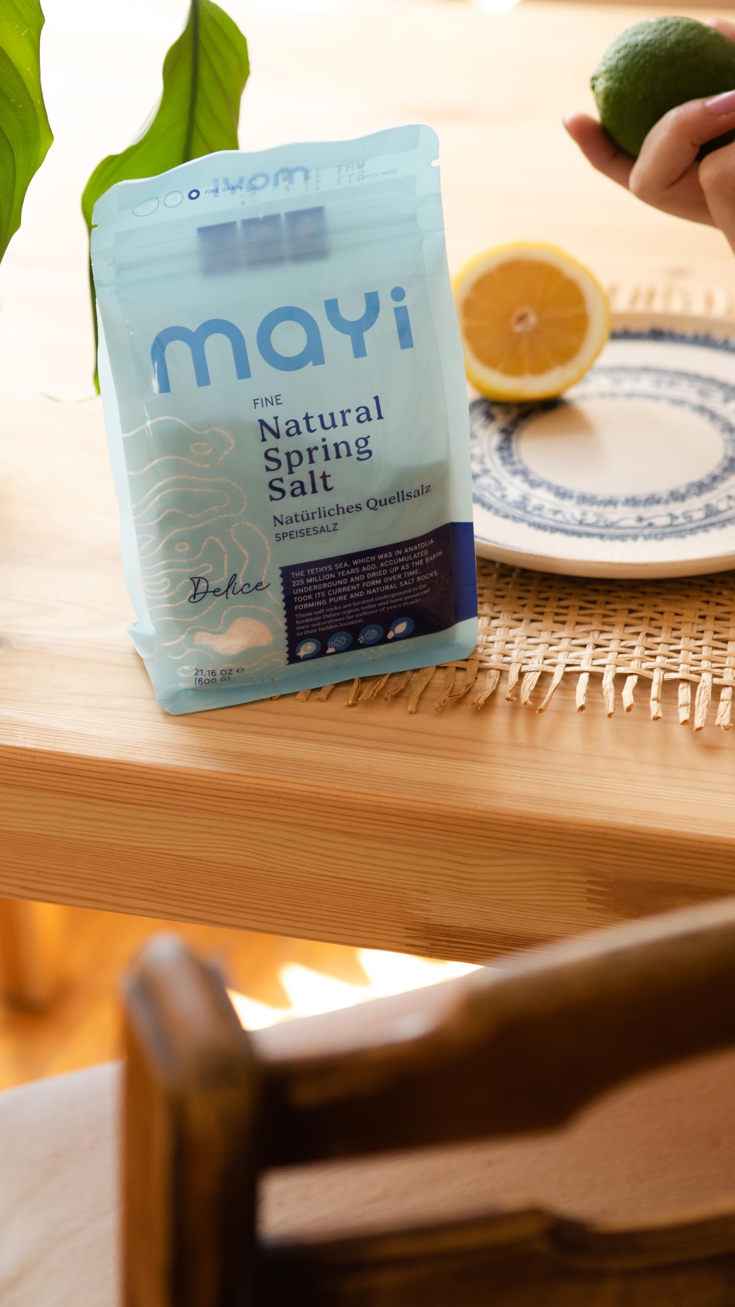 Mayi Tuz hydration-ready salt suitable for electrolyte drinks and quick mixes.
