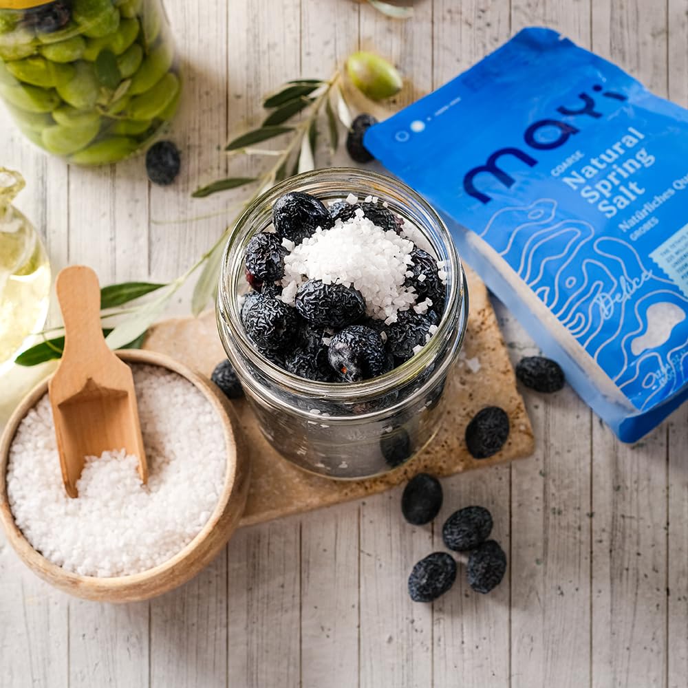 MAYİ salt coarse features 82 minerals for mineral-rich seasoning.