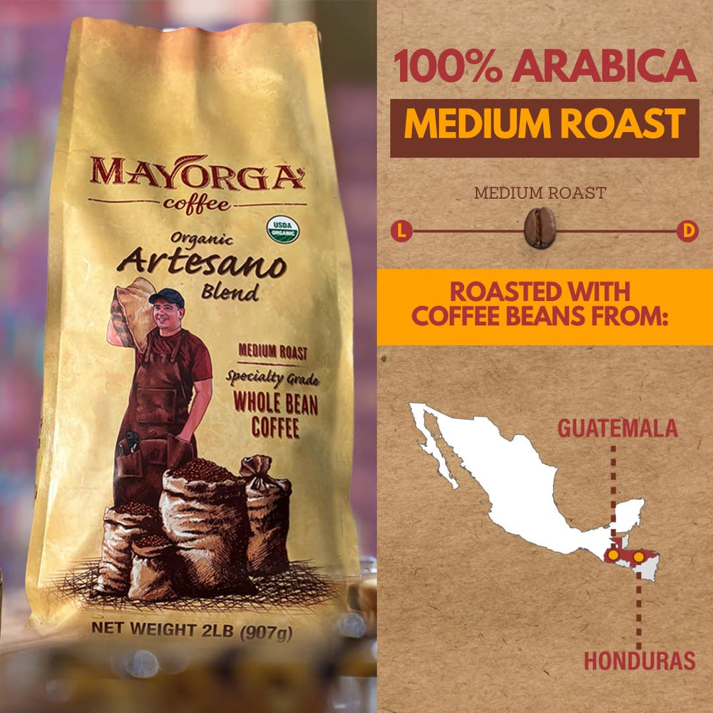 Mayorga Artesano Blend slow-roast batch in progress.