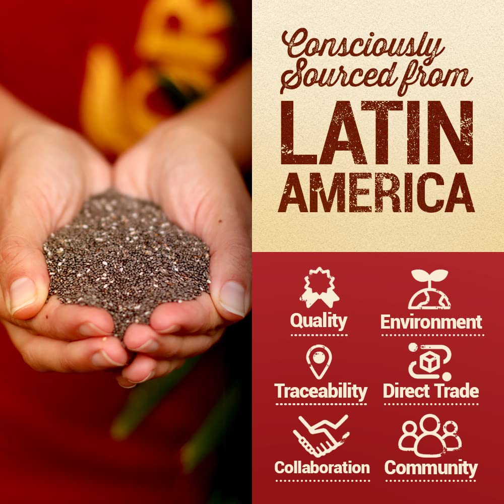 Mayorga chia seeds add crunchy texture to cereals and smoothies.