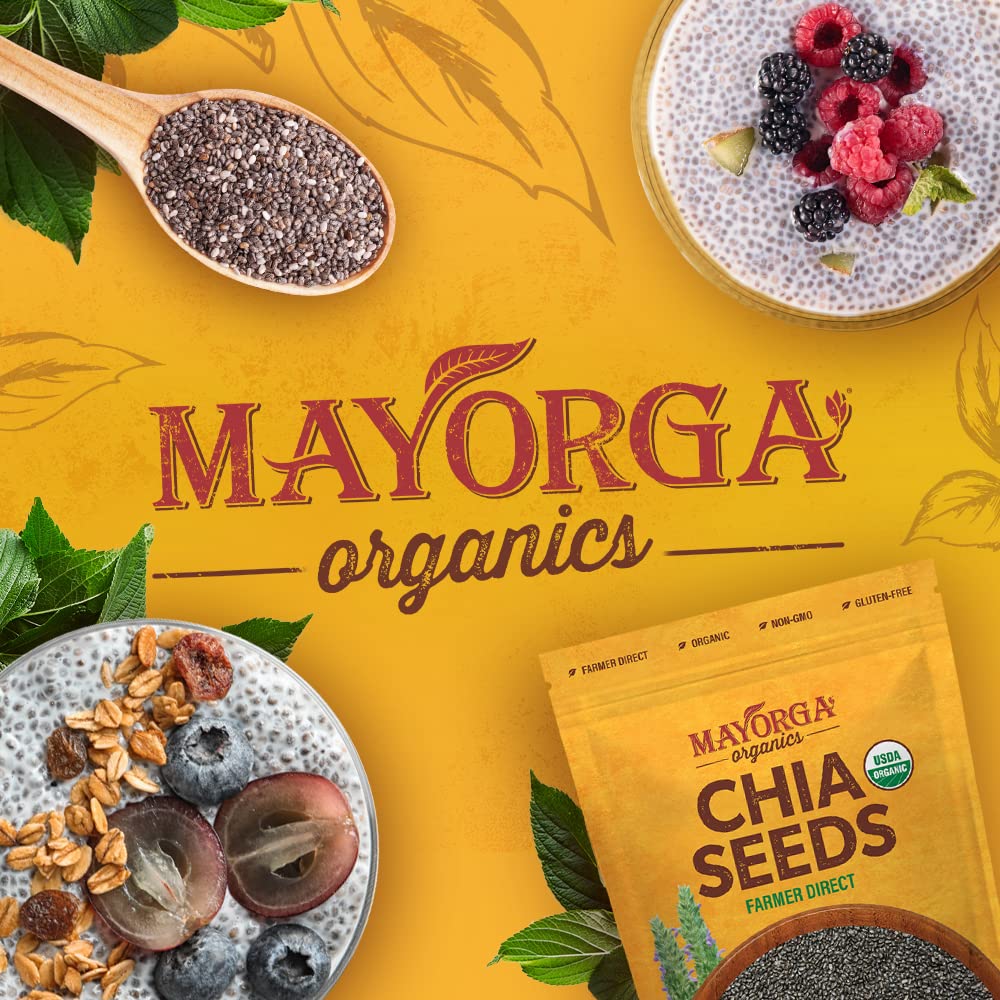 Organic, gluten-free chia seeds for clean eating.