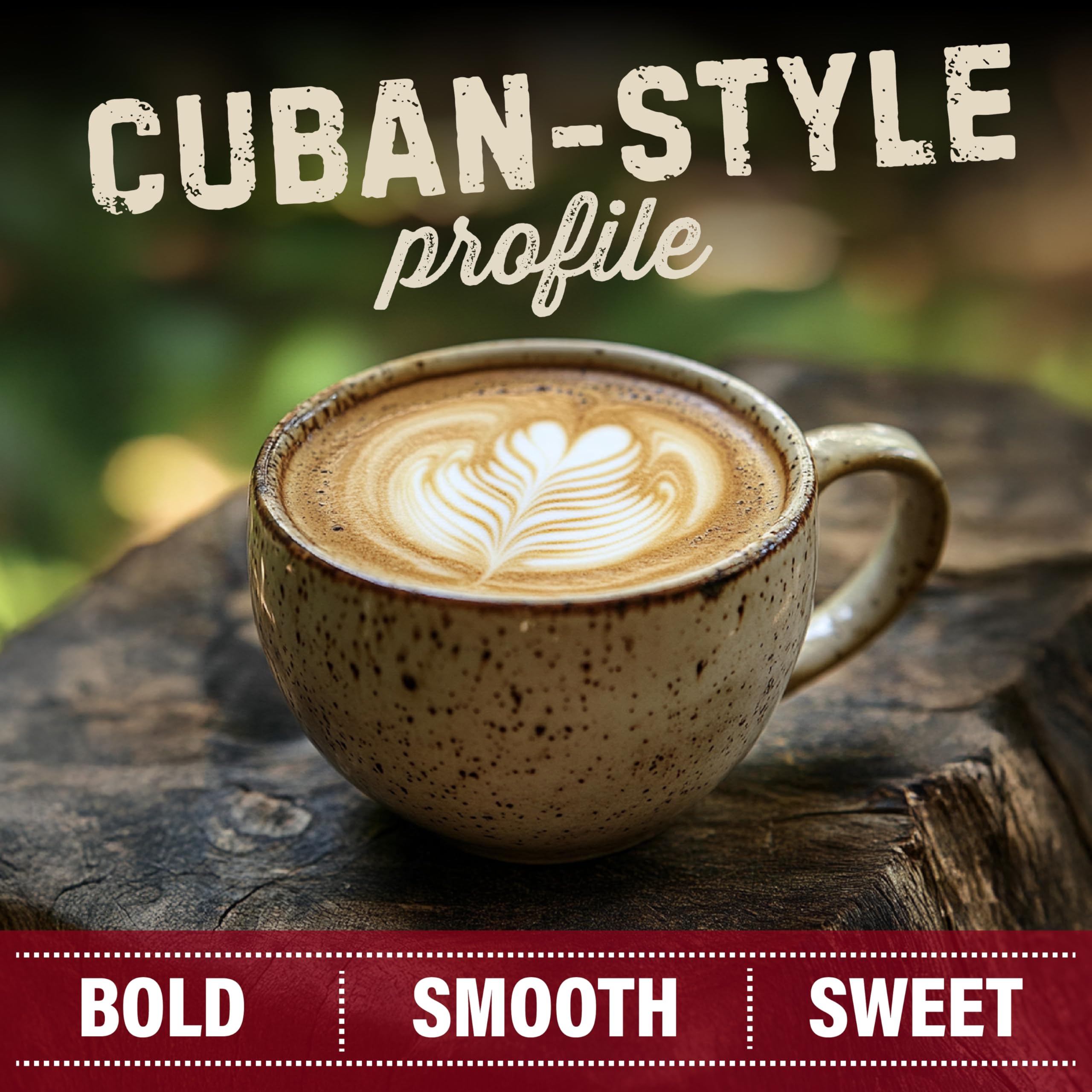 Mayorga Cubano Roast brewed coffee cup showcases smooth, low-acidity flavor